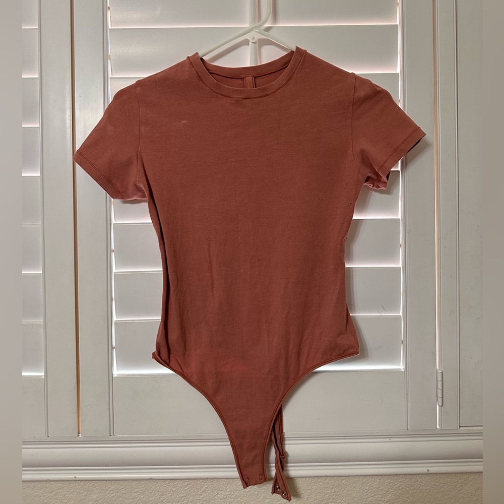 Skims cotton jersey tshirt bodysuit